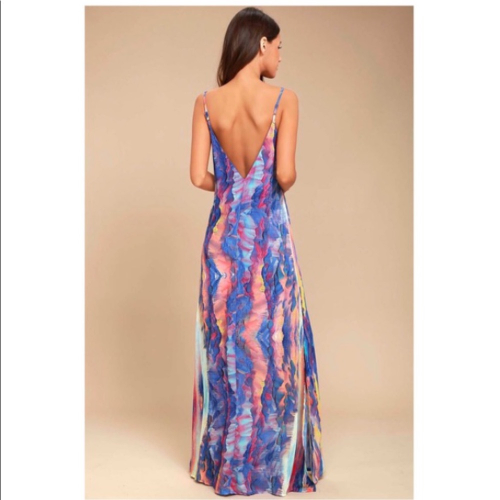 Watercolors Maxi Dress